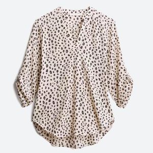 Lush split neck blouse